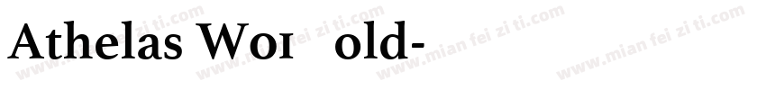 Athelas W01 Bold字体转换